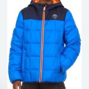 Gerry Blue and Black Kids Puffer Jacket